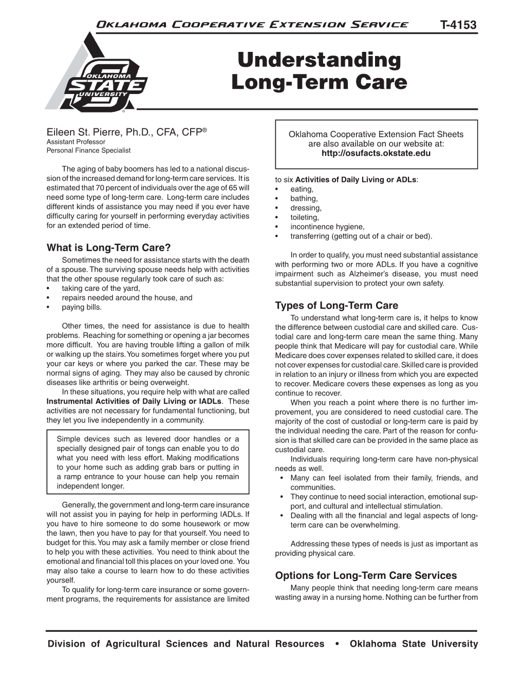 Understanding Long-Term Care