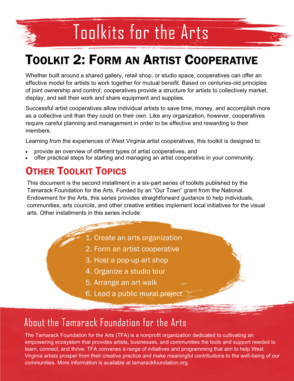Form an Artist Cooperative