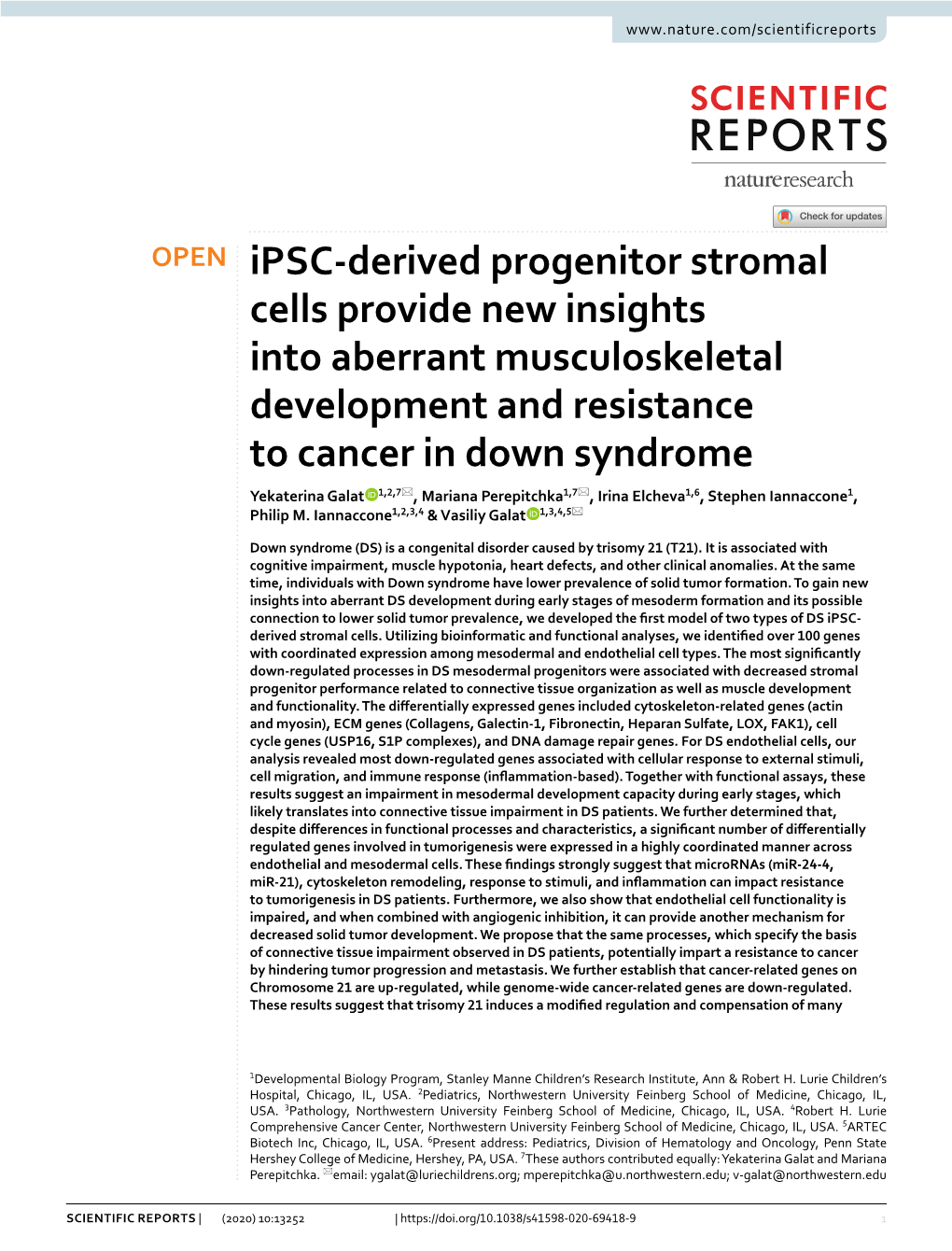 Ipsc-Derived Progenitor Stromal Cells Provide New Insights Into