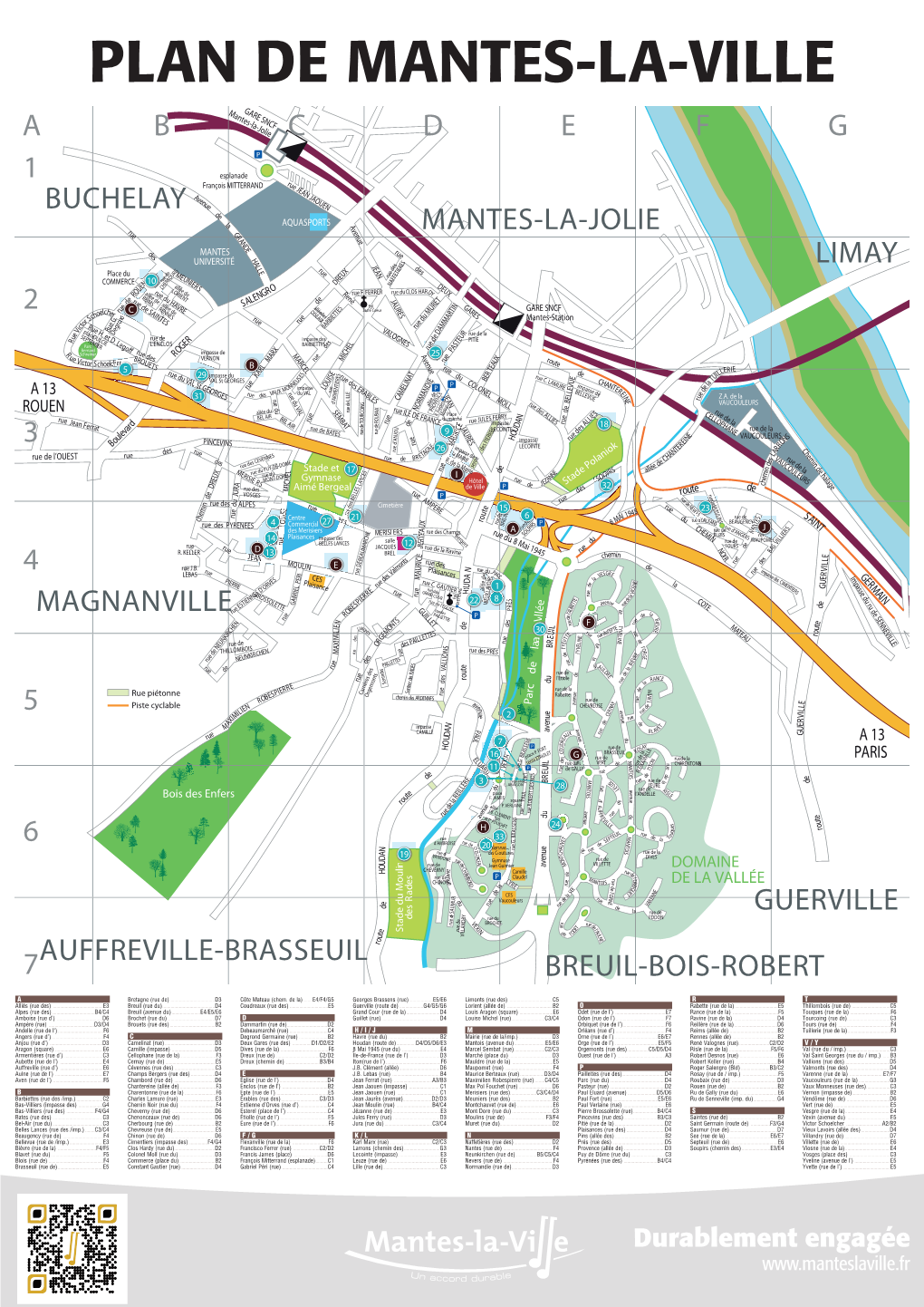 Plan De Mantes-La-Ville