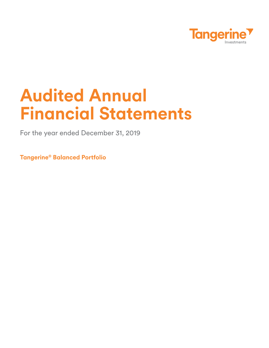 Audited Annual Financial Statements for the Year Ended December 31, 2019