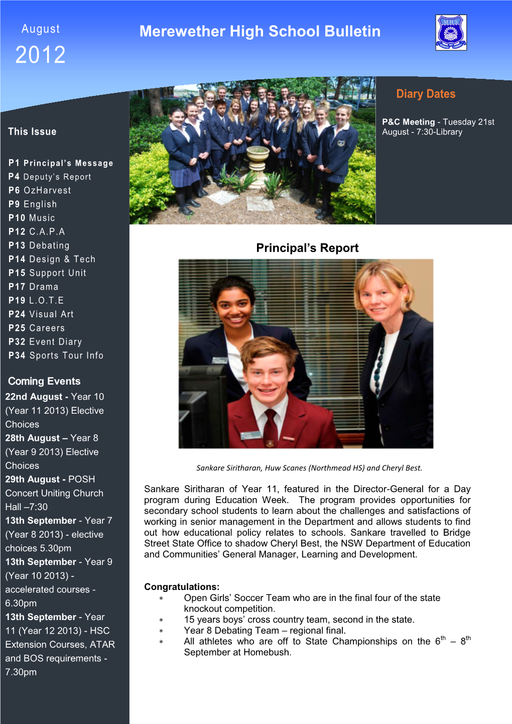 August 2012 Bulletin