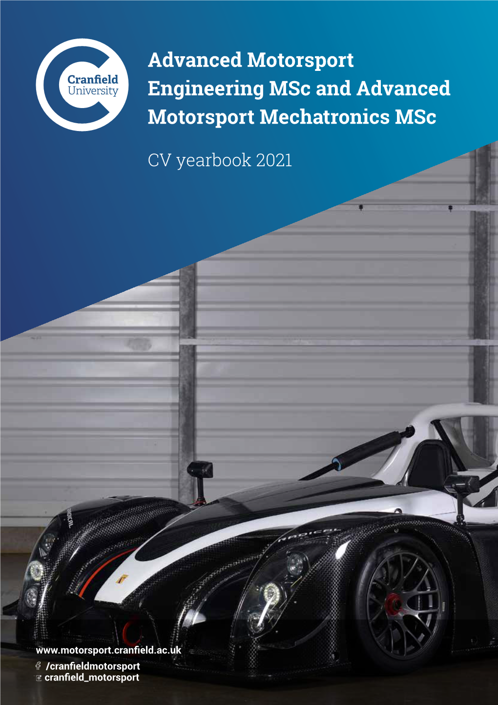 Advanced Motorsport Engineering Msc and Advanced Motorsport Mechatronics Msc