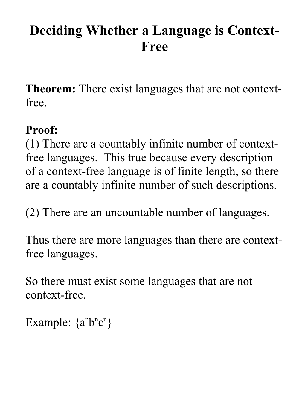 Context-Free Grammars