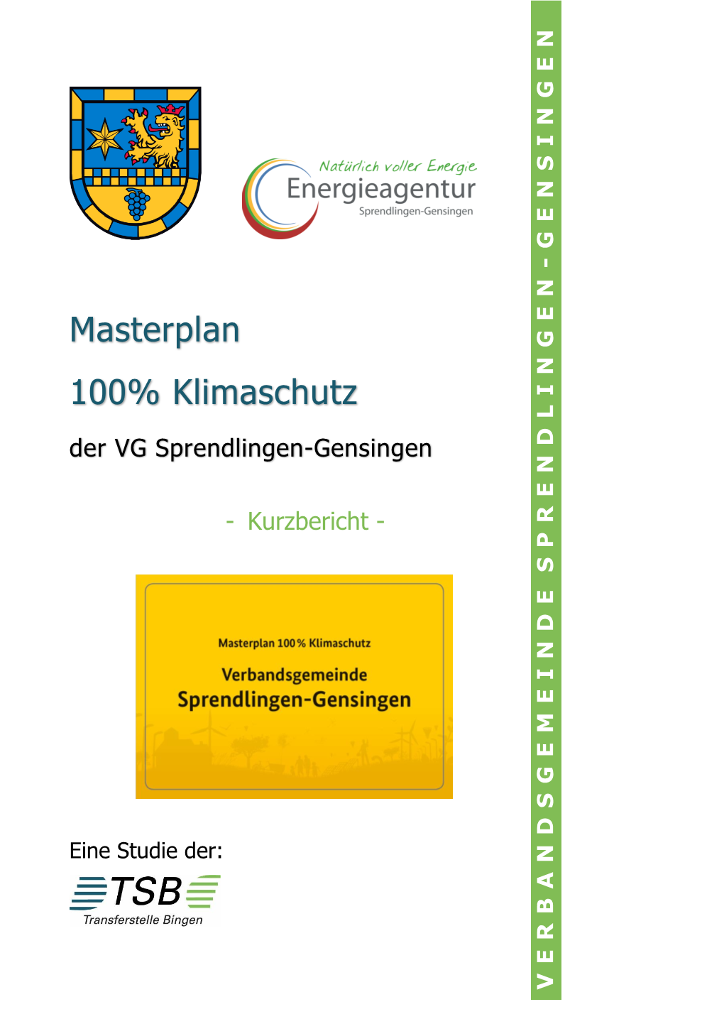 Masterplan 100% Klimaschutz Der VG Sprendlingen-Gensingen