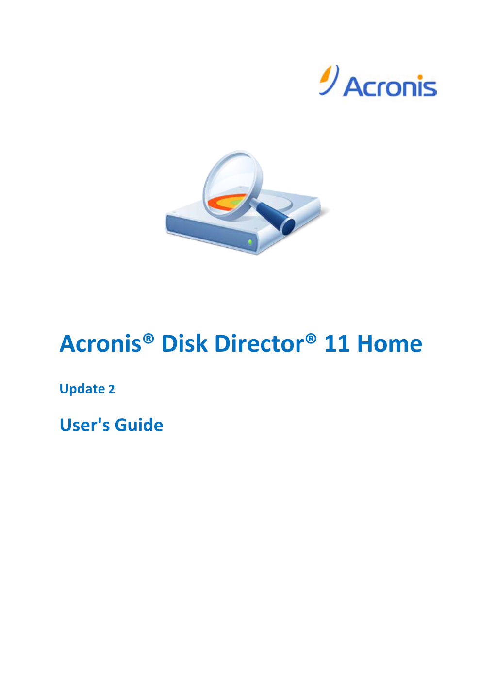 Acronis® Backup & Recovery 10® 11 User's Guide