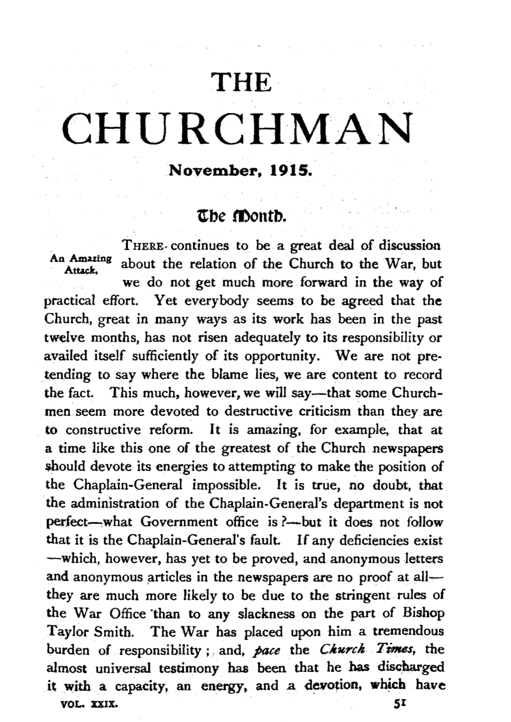 CHURCHMAN November, 1915