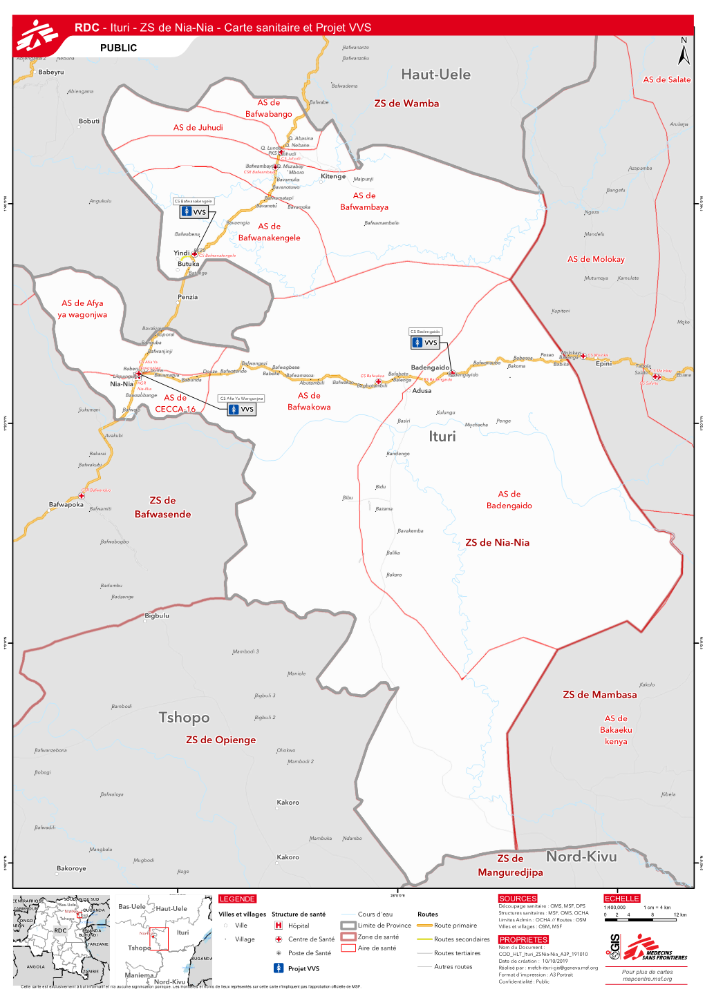 Tshopo Haut-Uele Ituri Nord-Kivu