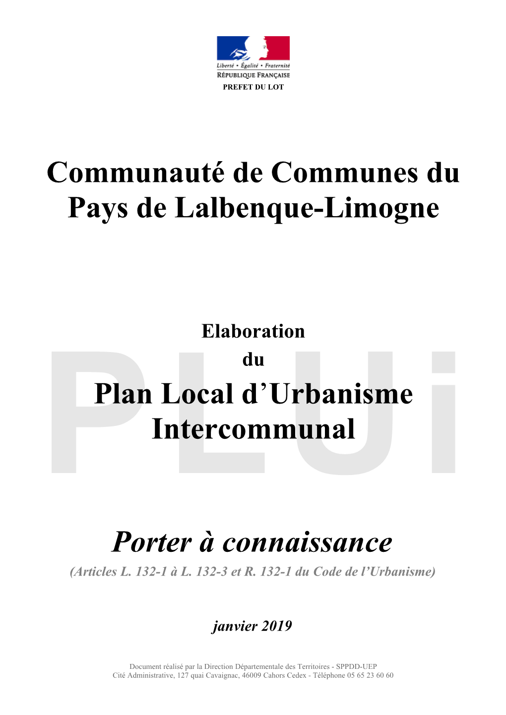 Communauté De Communes Du Pays De Lalbenque-Limogne