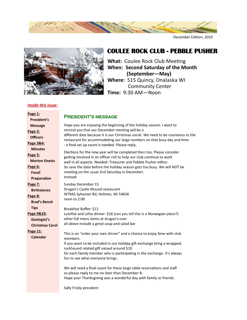 Coulee Rock Club