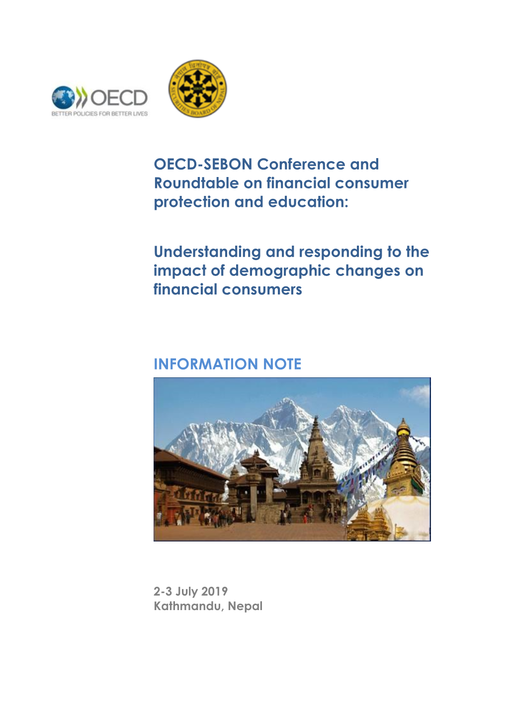 OECD-SEBON Conference and Roundtable on Financial Consumer Protection and Education