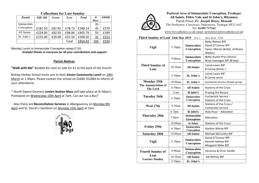 3Rd Sun Lent 24Mar19