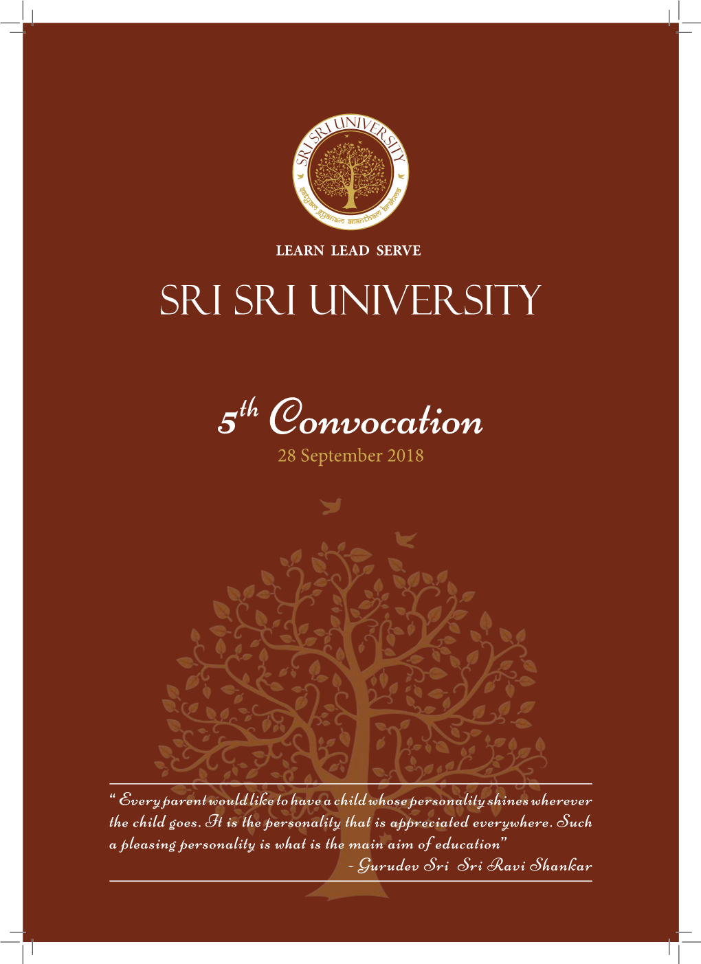 5Th Convocation 28 September 2018