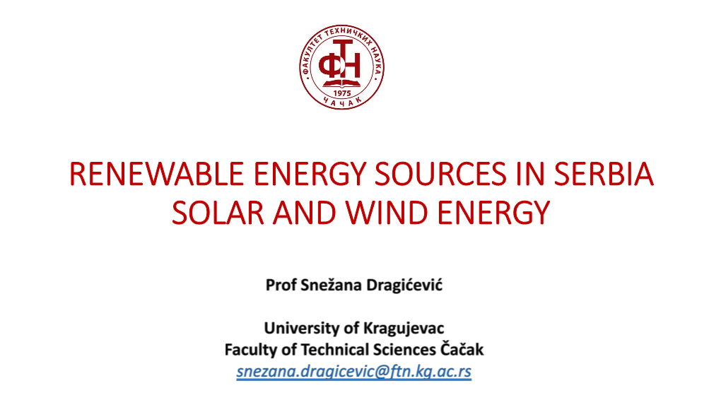 Renewable Energy Sector in Serbia – Solar and Wind Energy