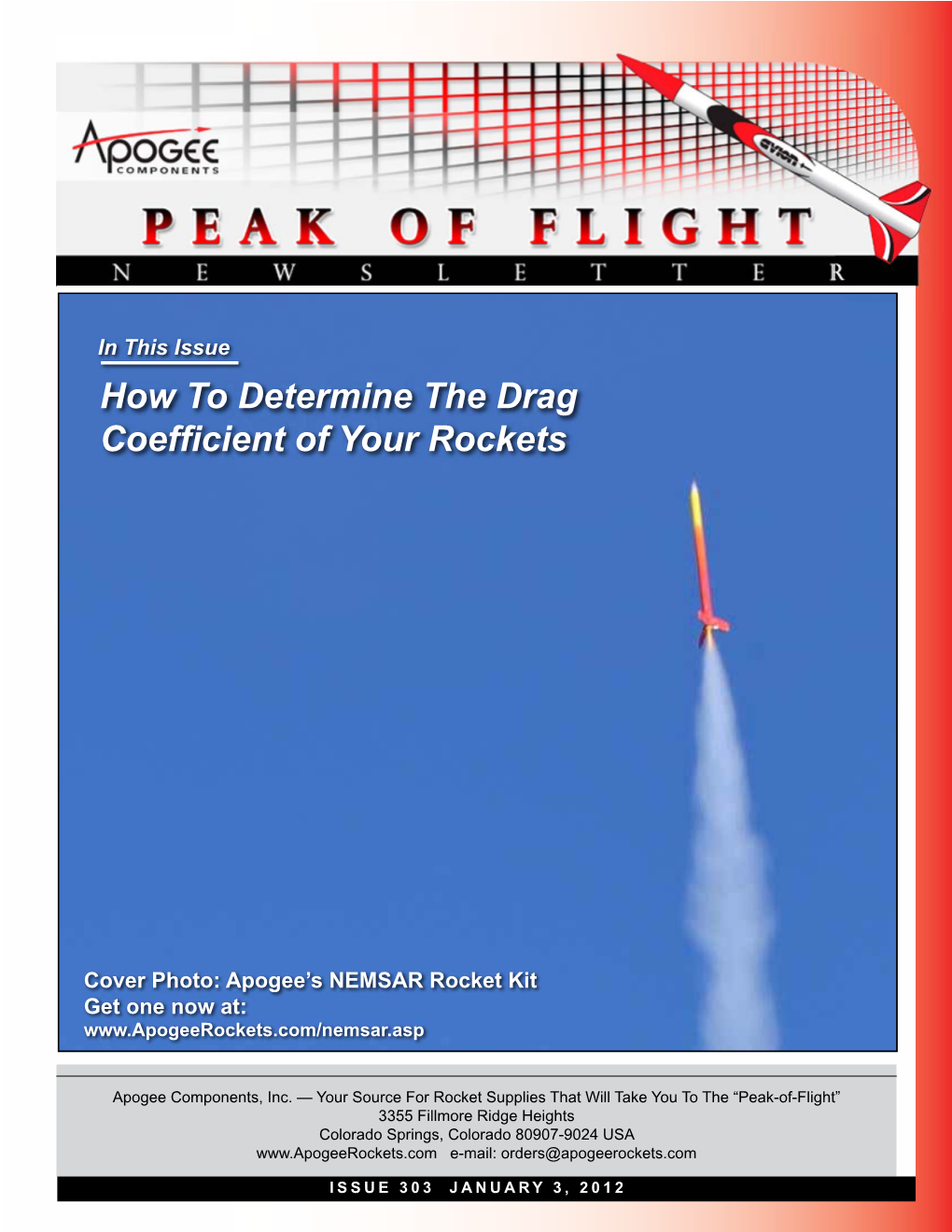 How to Determine the Drag Coefficient of Your Rockets