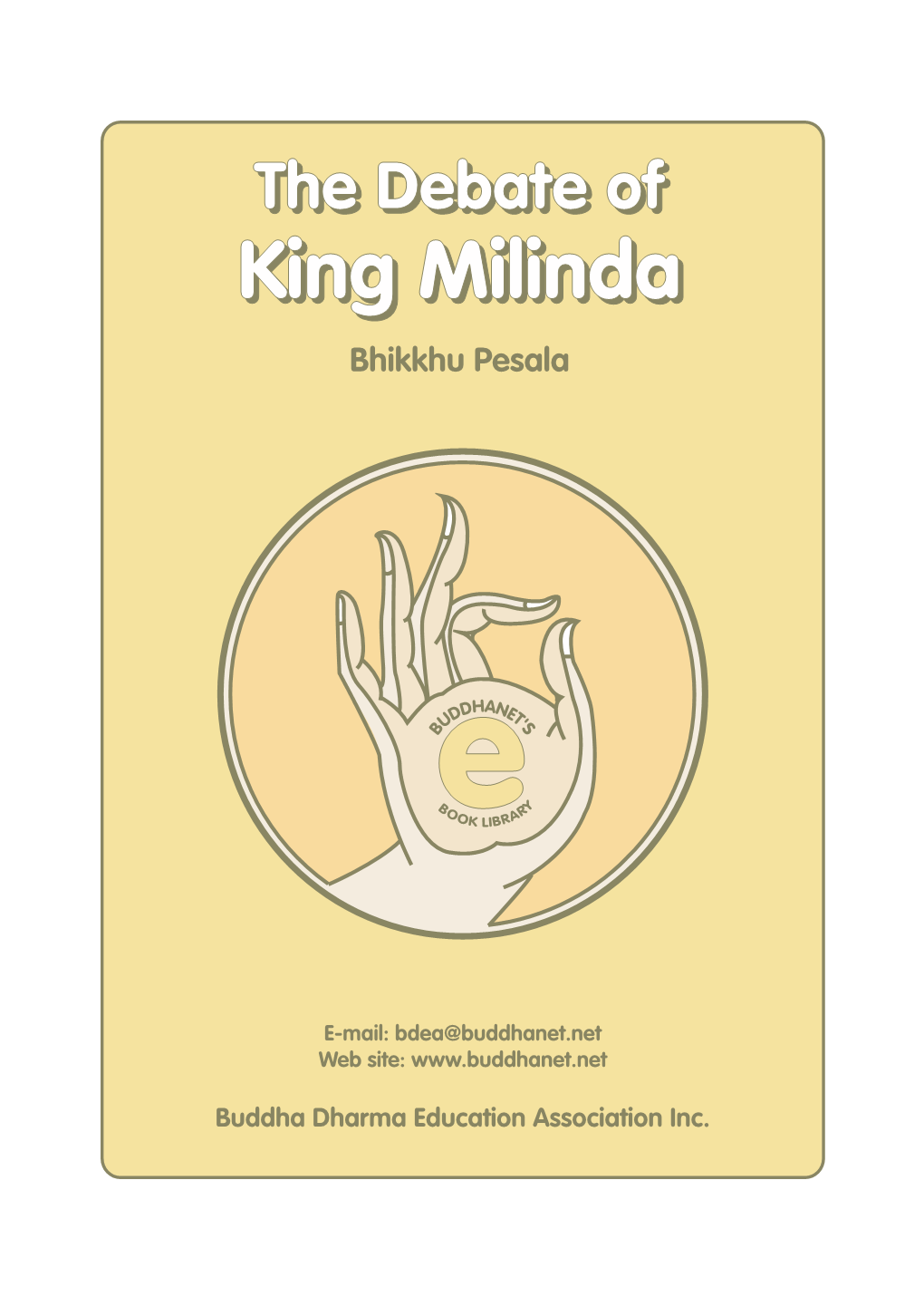 The Debate of King Milinda