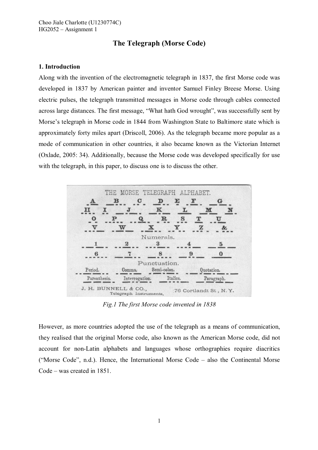 The Telegraph (Morse Code)