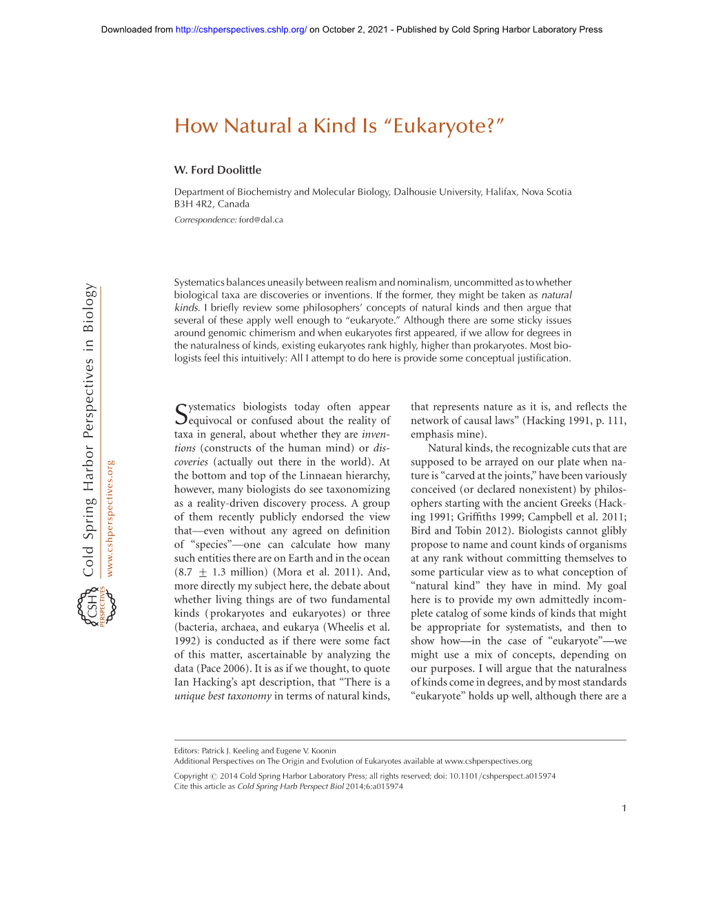 How Natural a Kind Is “Eukaryote?”