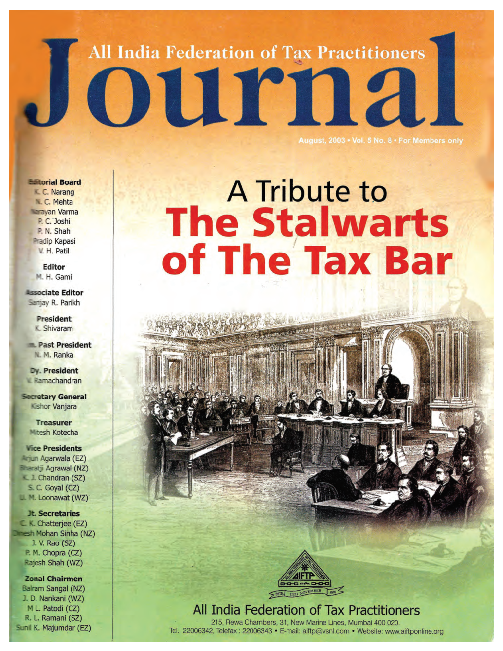 Atribute to the Stalwarts of the Tax Bar 1