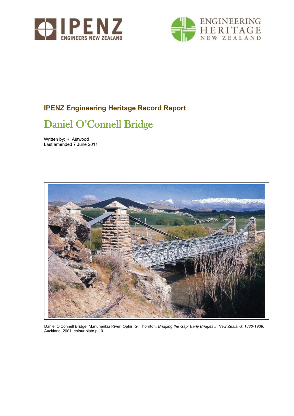 Daniel O'connell Bridge Record Report