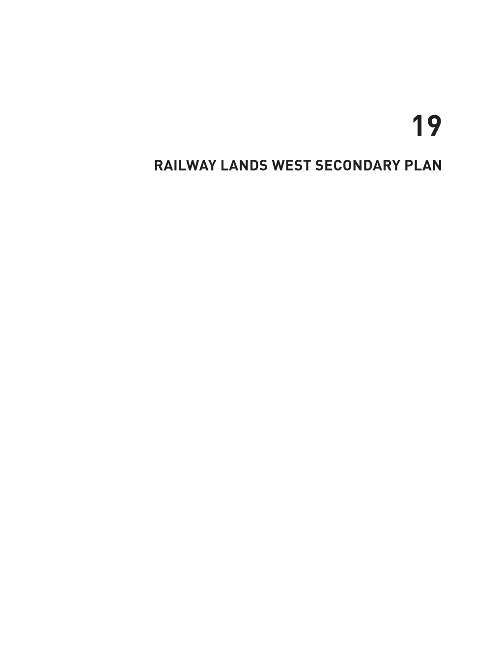 Railway Lands West Secondary Plan 19