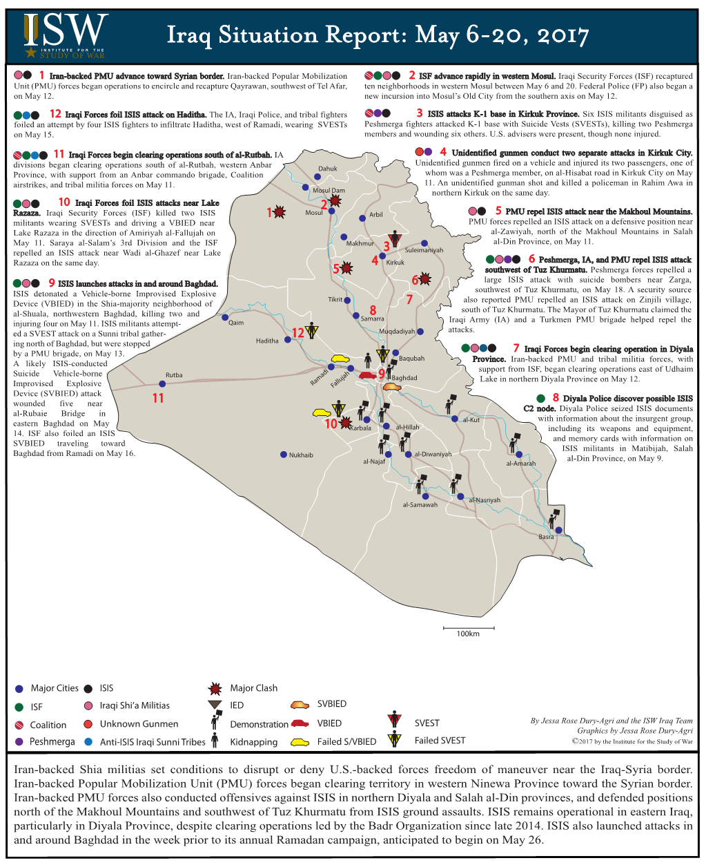 Iraq Situation Report: May 6-20, 2017