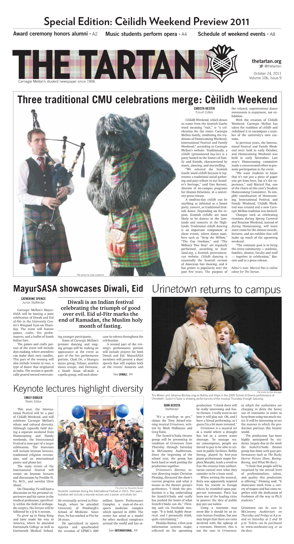 Special Edition: Cèilidh Weekend Preview 2011 Urinetown Returns To