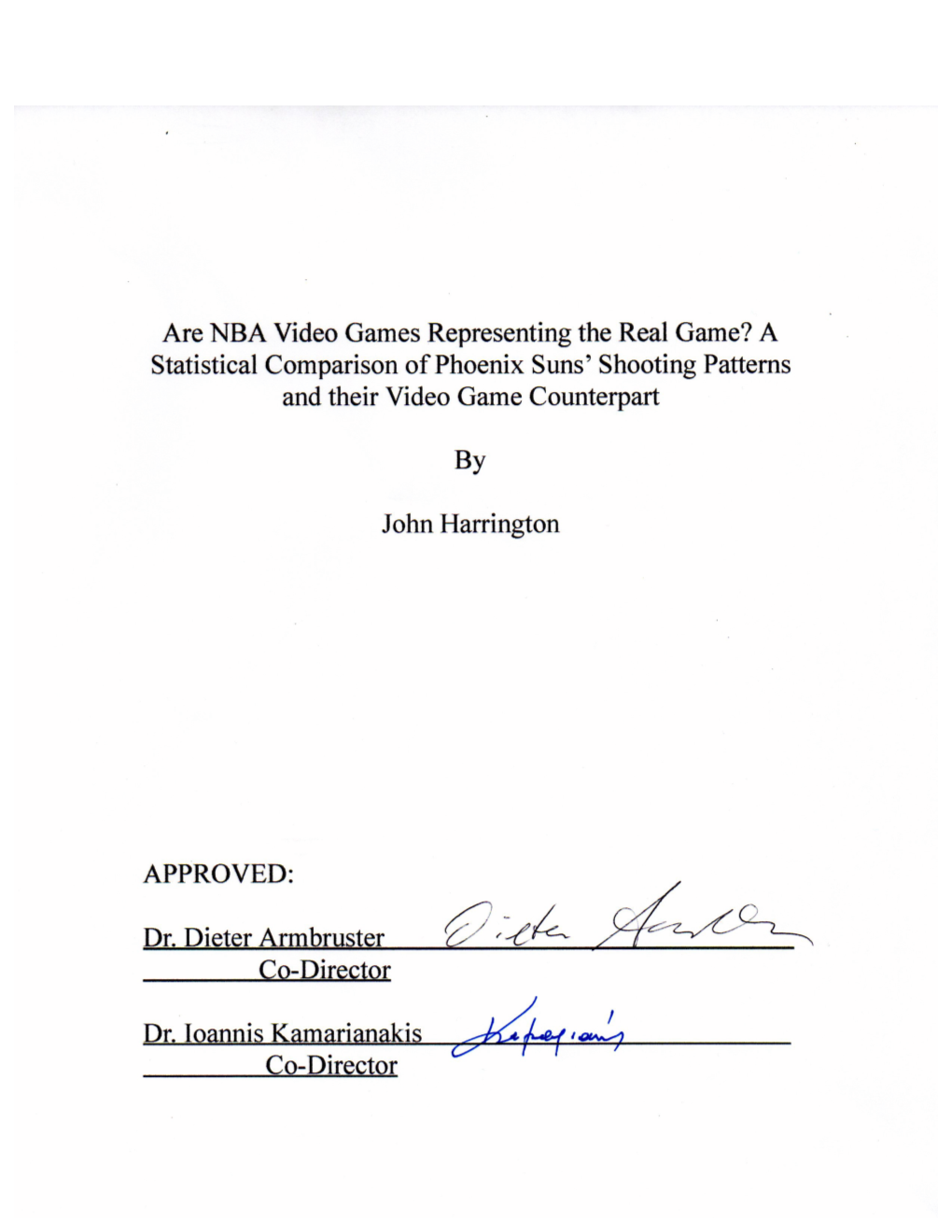 Are NBA Video Games Representing the Real Game? a Statistical