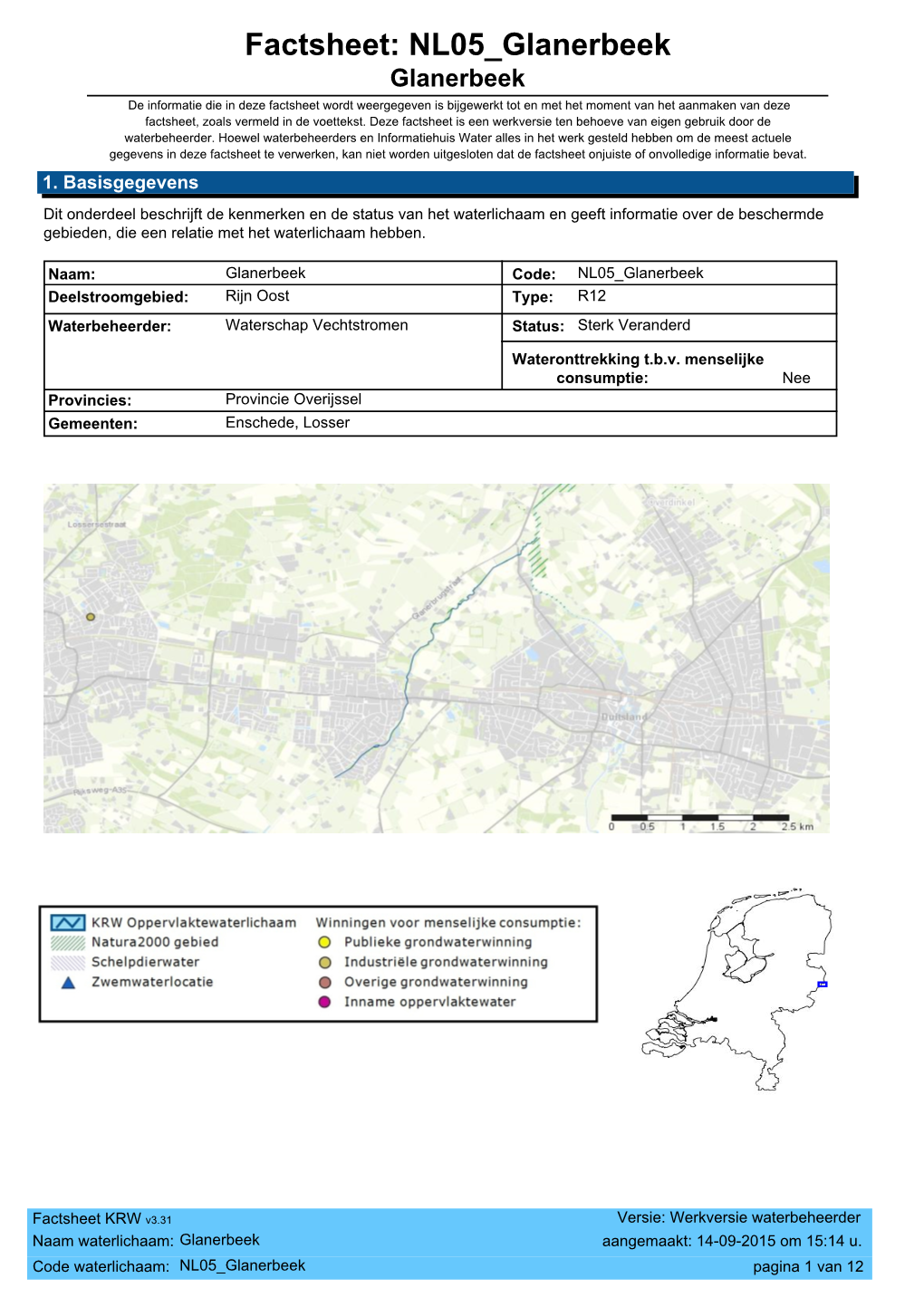 Factsheet: NL05 Glanerbeek