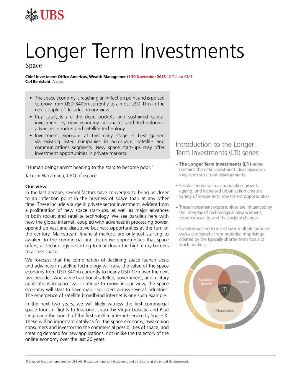 Longer Term Investments Space