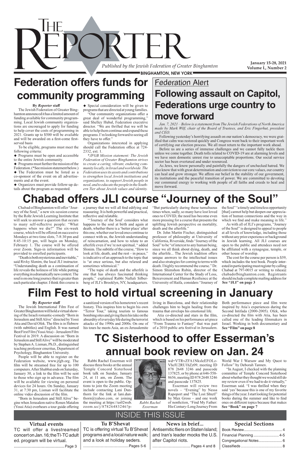 Film Fest to Hold Virtual Screening in January Chabad Offers JLI Course “Journey of the Soul”