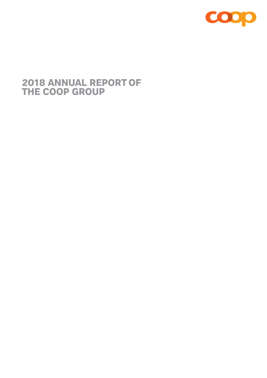 2018 Annual Report of the Coop Group