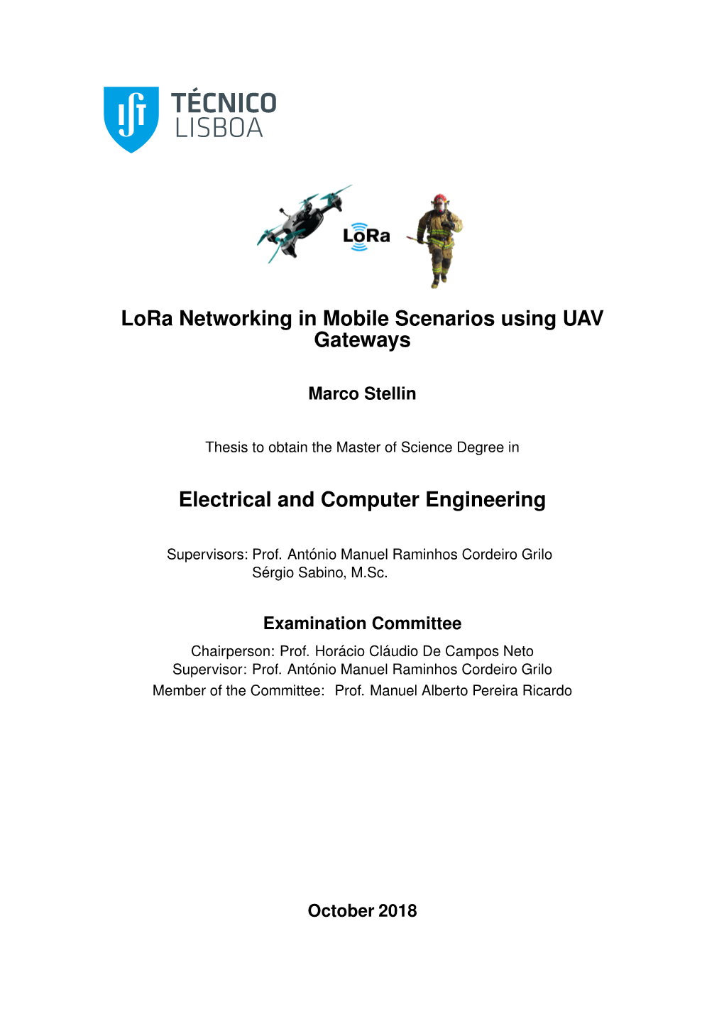 Lora Networking in Mobile Scenarios Using UAV Gateways Electrical And