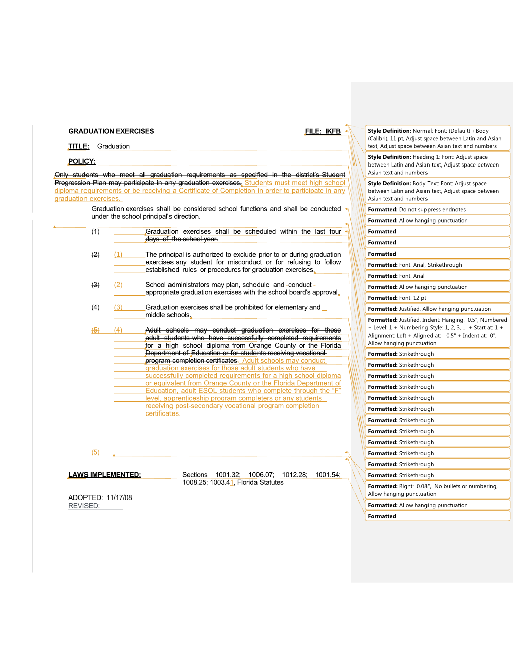 Graduation Exercises File