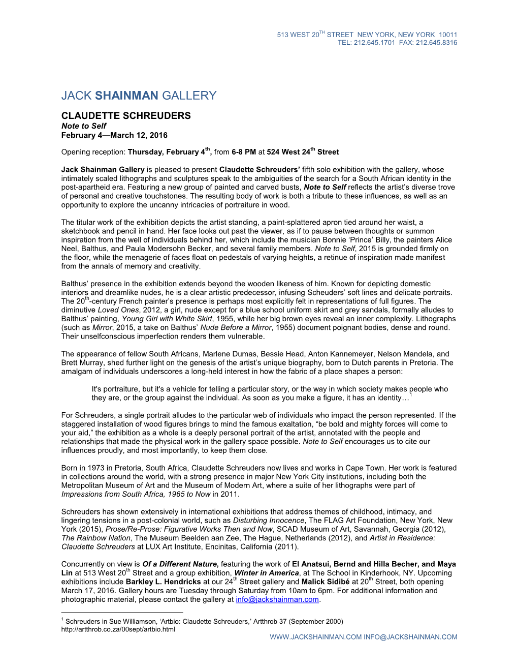 Jack Shainman Gallery