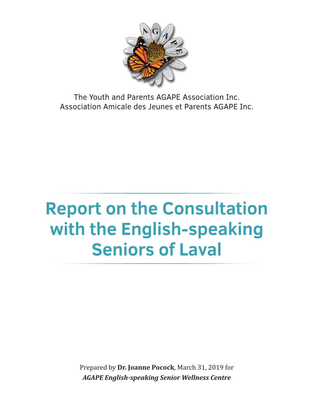 Report on the Consultation with the English-Speaking Seniors of Laval