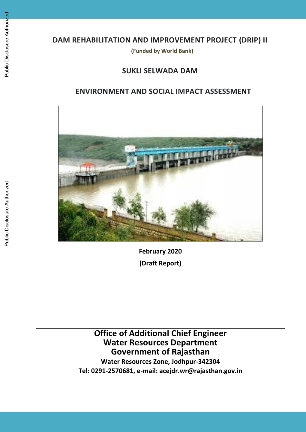 Sukli Selwada Dam Environment and Social Impact Assessment