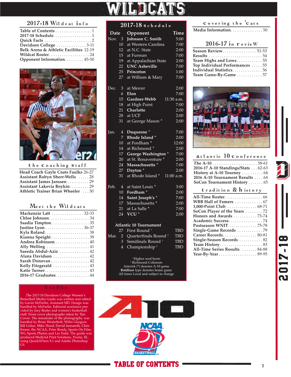 Table of Contents Media Information