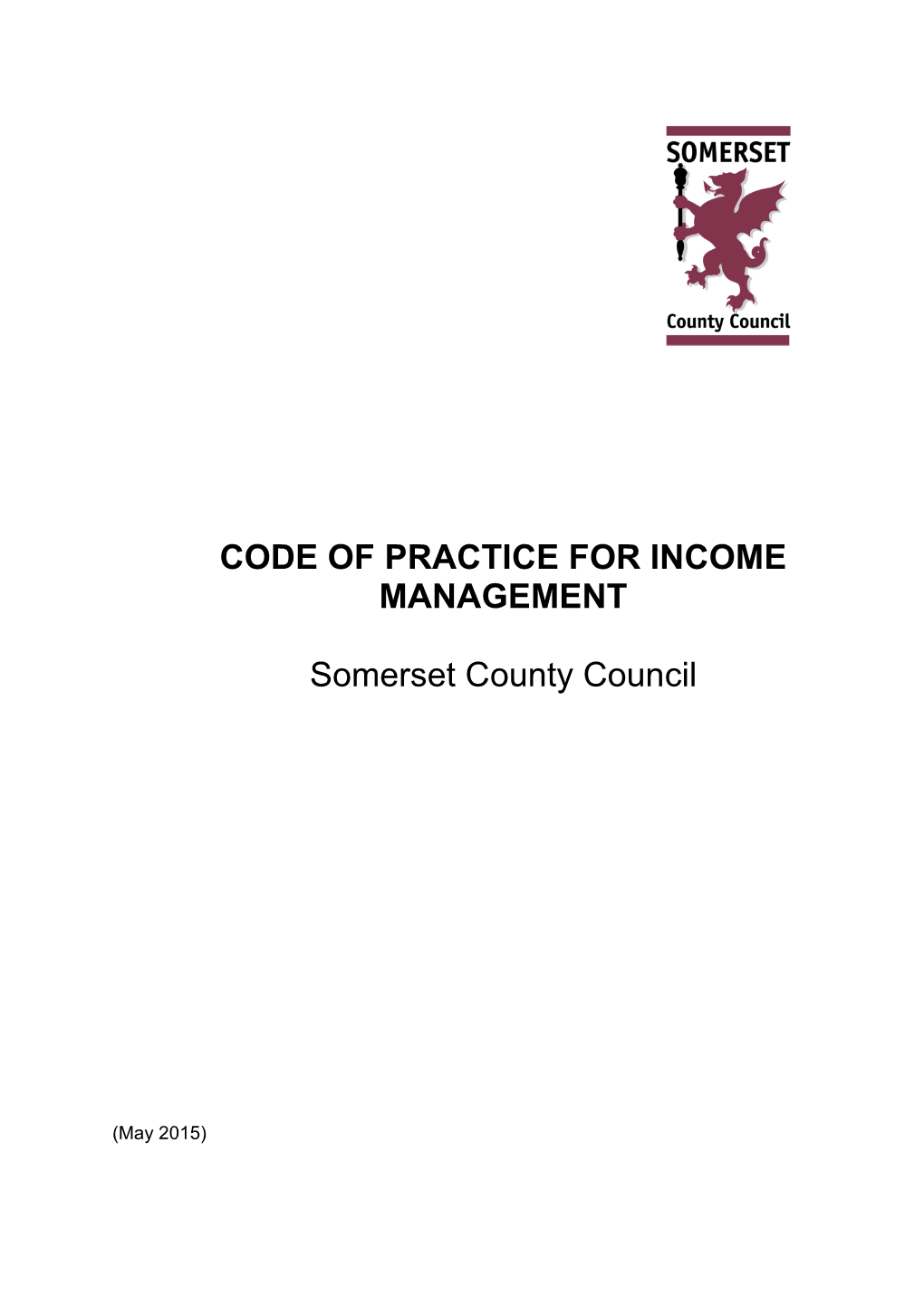 Income Code of Practice