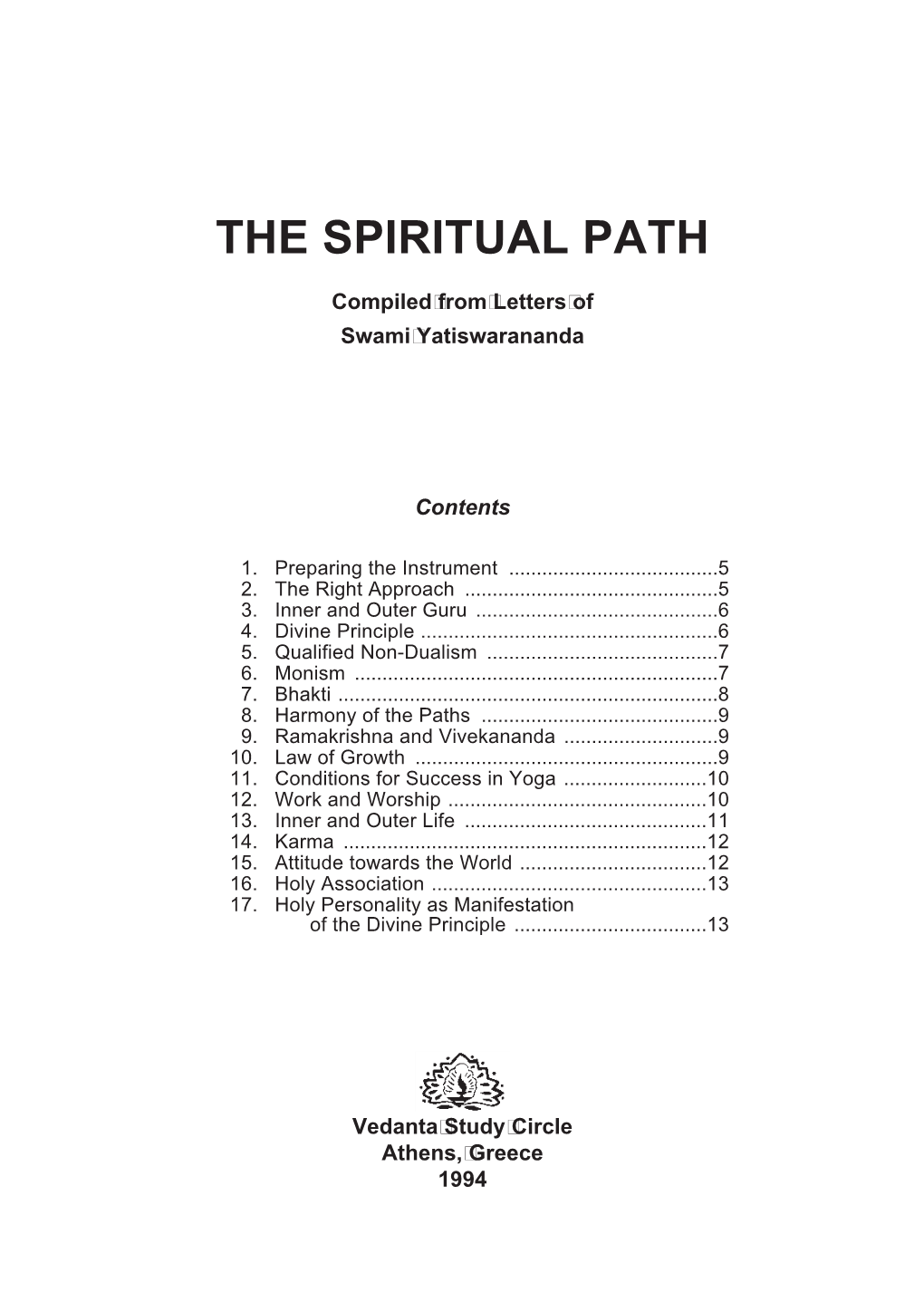 The Spiritual Path