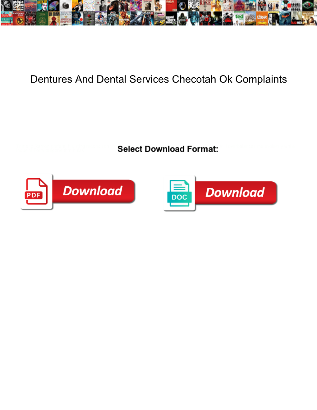 Dentures and Dental Services Checotah Ok Complaints