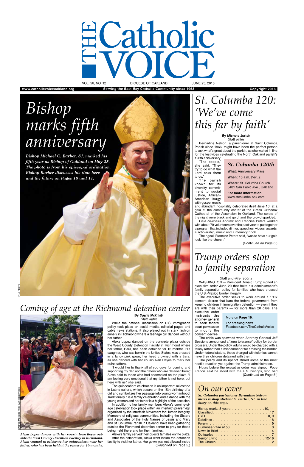 Bishop Marks Fifth Anniversary