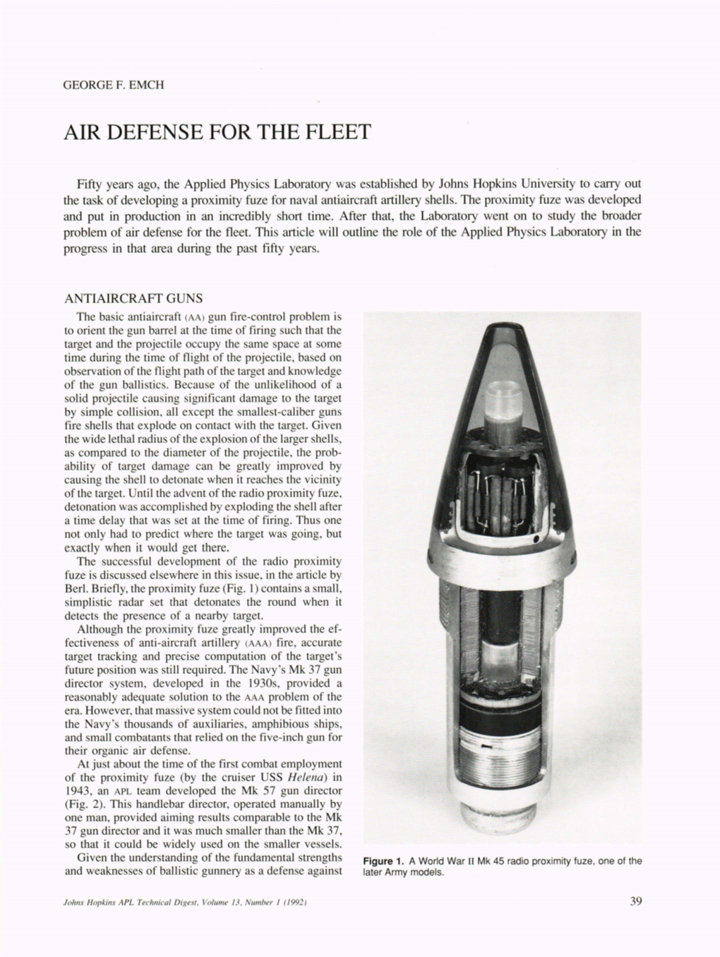 Air Defense for the Fleet