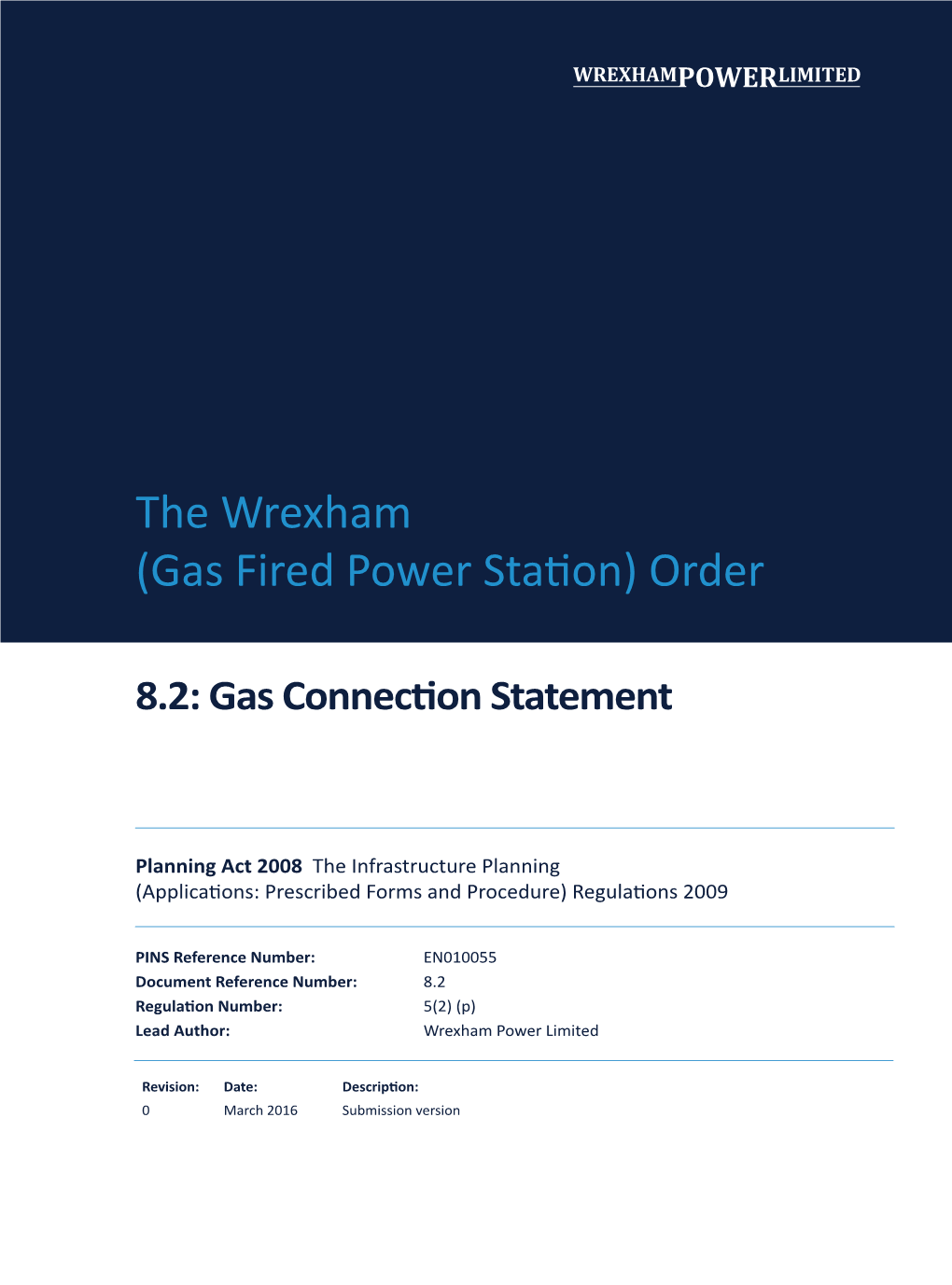 The Wrexham (Gas Fired Power Station) Order