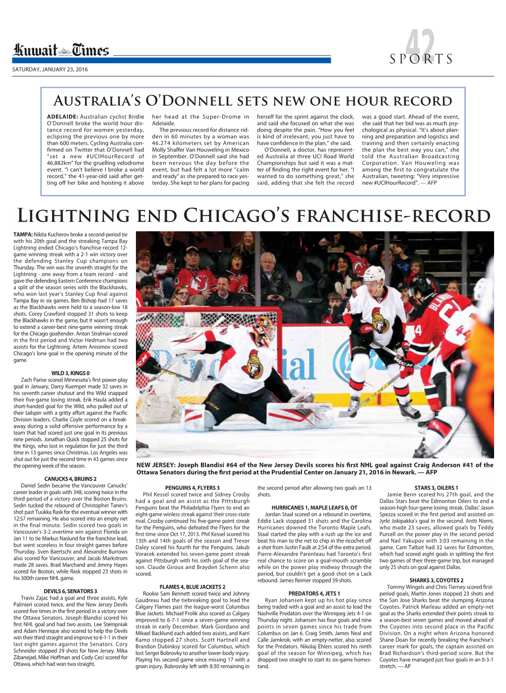 Lightning End Chicago's Franchise-Record