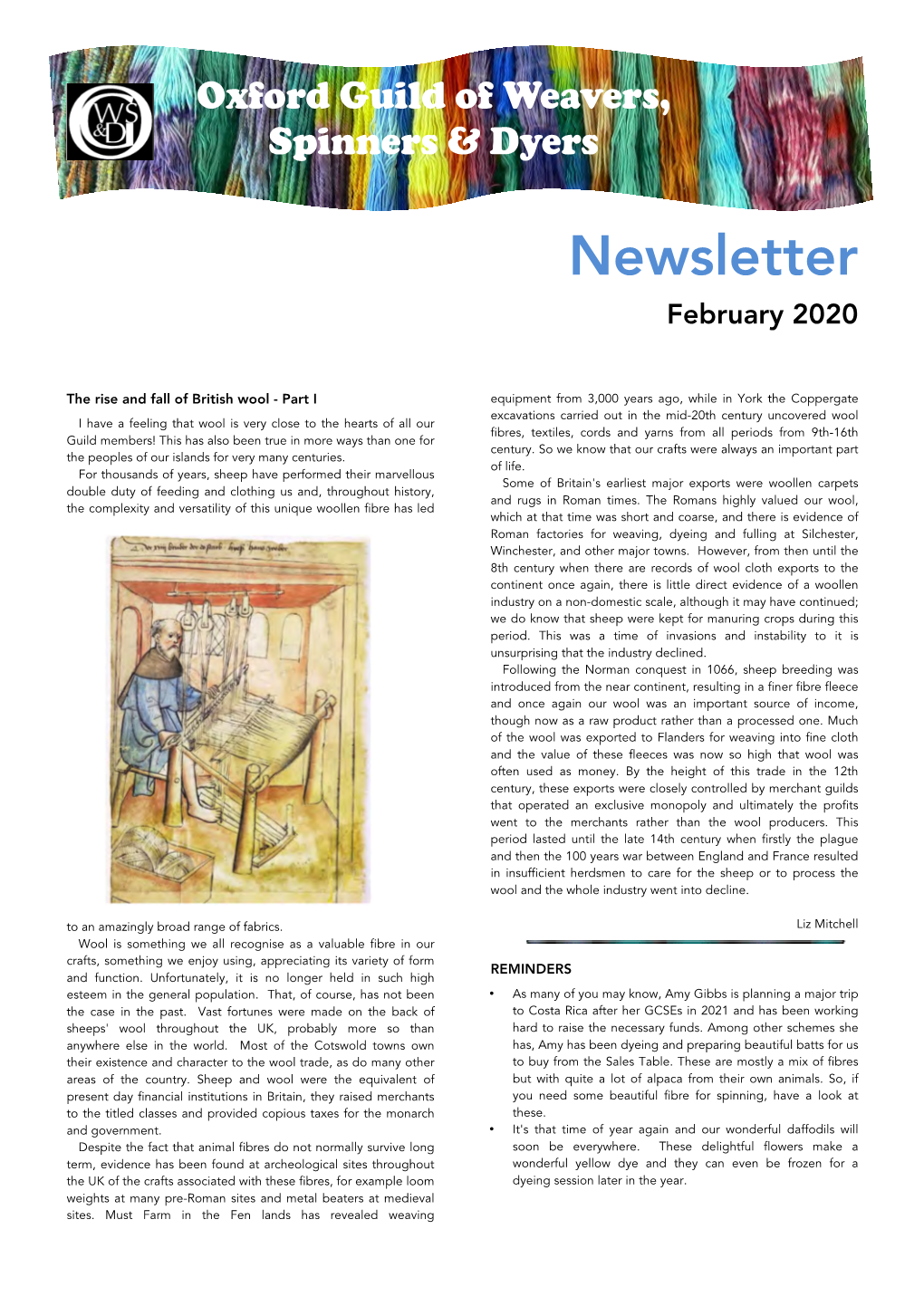 OGWSD Newsletter February 2020