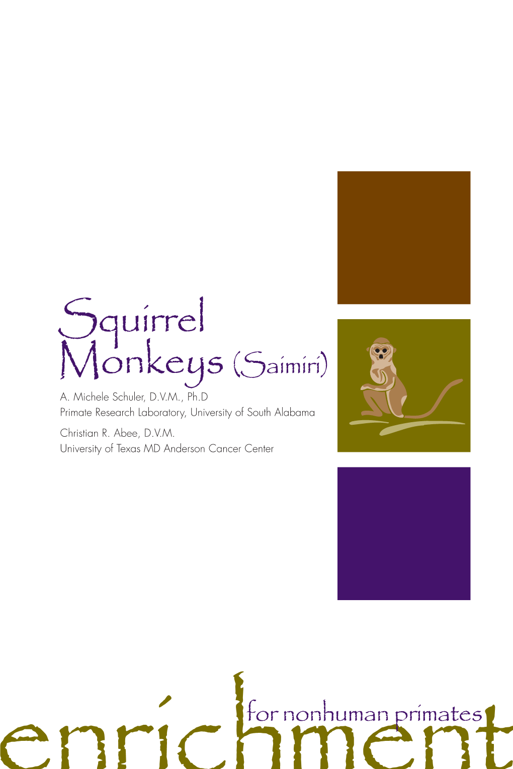 Squirrel Monkeys (Saimiri) A