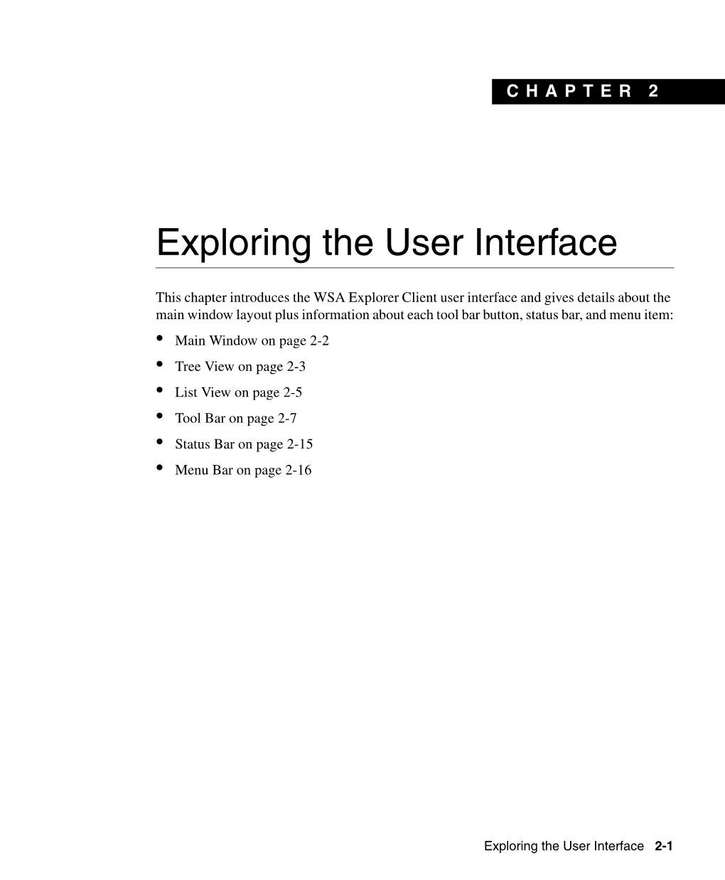 Exploring the User Interface