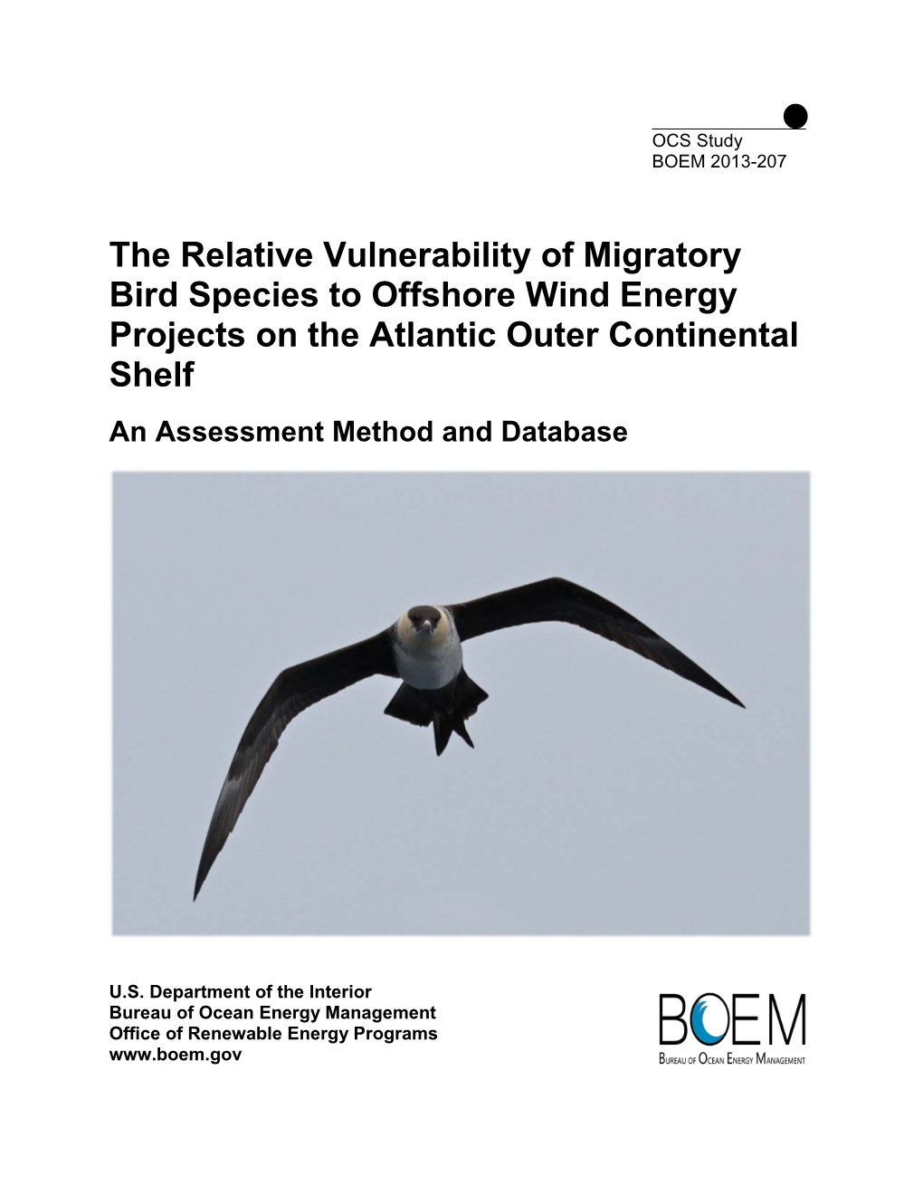 The Relative Vulnerability of Migratory Bird Species to Offshore Wind Energy Projects on the Atlantic Outer Continental Shelf