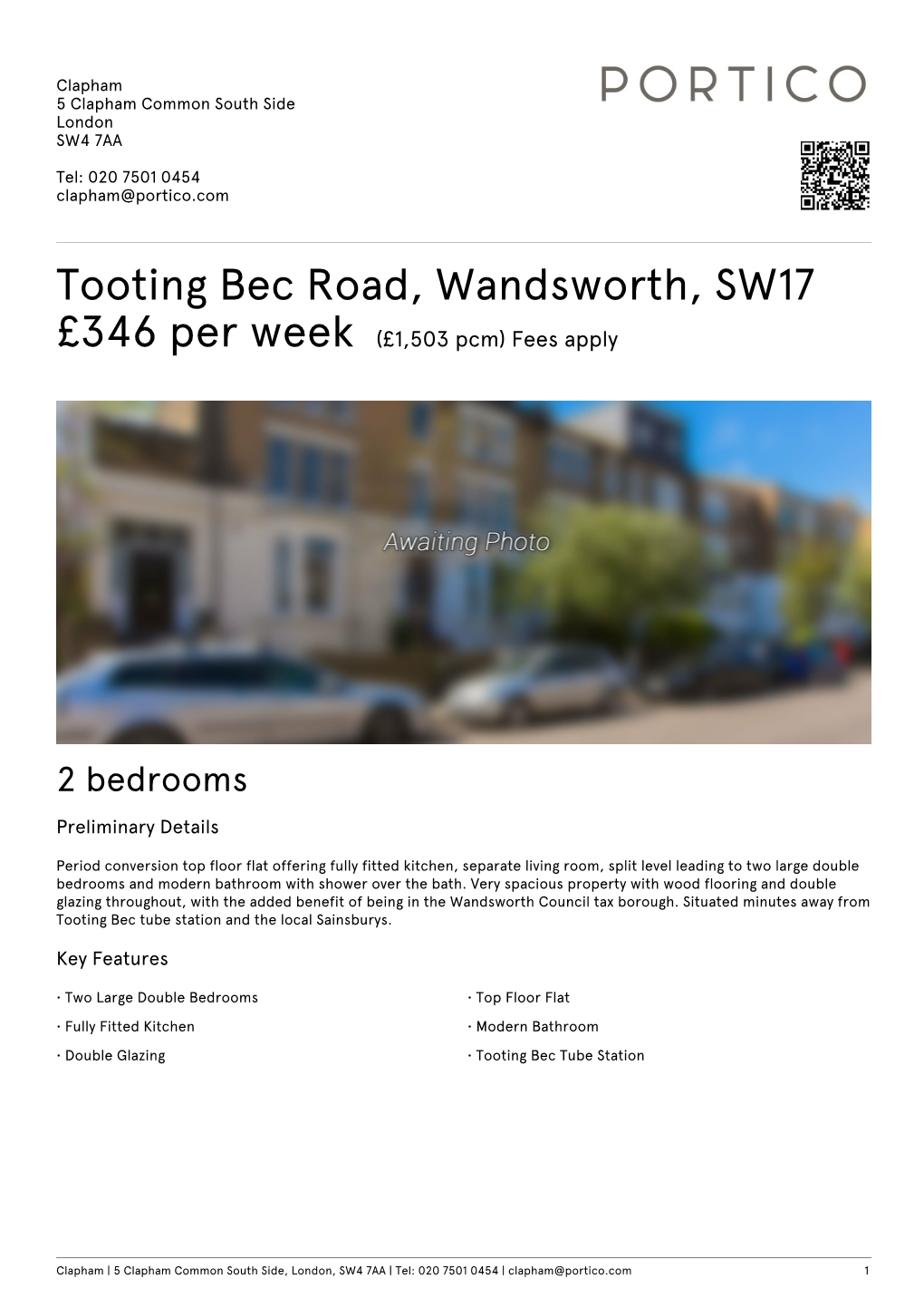 Tooting Bec Road, Wandsworth, SW17